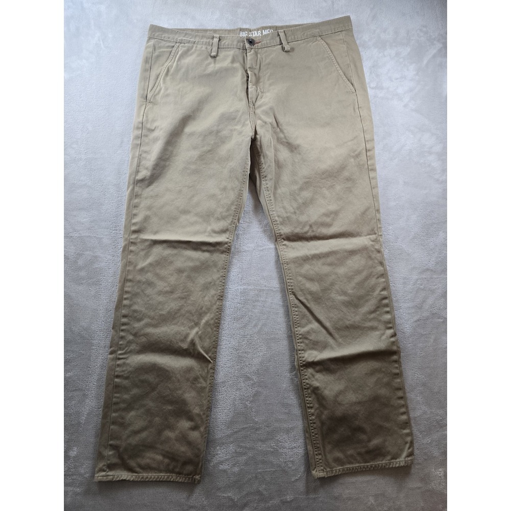 Big Star MFG Pants Mens 40R  Chino Straight‎ Leg Casual Work 40x32 Beige